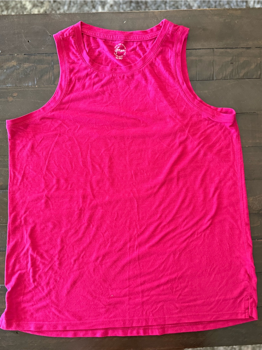 Bright Fuchsia Scoop Neck Tank